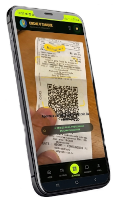 Escanear nota fiscal eletrônica via QR Code no celular para consulta à SEFAZ-RJ